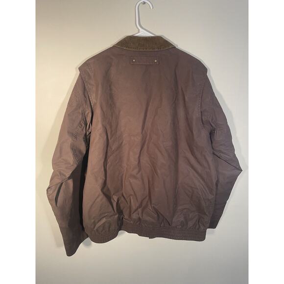 LL Bean British Millerain Waxed Cotton Bomber Style Jacket Men’s Size XLT - Picture 7 of 13